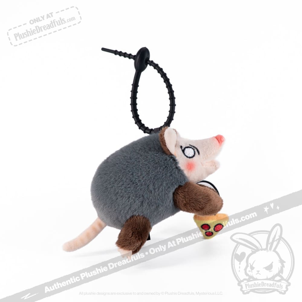 Plushie Dreadfuls - Hangry Pizza Opossum Plush Keychain Keychain