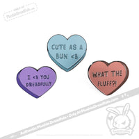 Load image into Gallery viewer, Plushie Dreadfuls - Heart Candy Enamel Pin Pin

