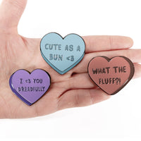Load image into Gallery viewer, Plushie Dreadfuls - Heart Candy Enamel Pin Pin
