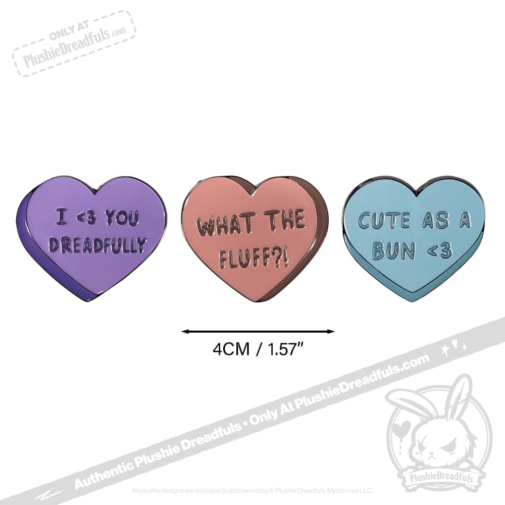 Plushie Dreadfuls - Heart Candy Enamel Pin Pin