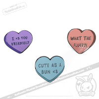 Load image into Gallery viewer, Plushie Dreadfuls - Heart Candy Enamel Pin Pin
