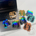 Plushie Dreadfuls Holographic Mood Stickers sticker