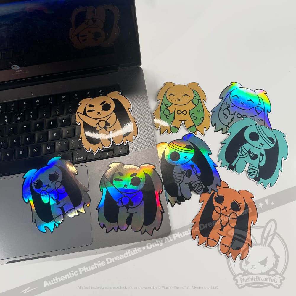 Plushie Dreadfuls Holographic Mood Stickers sticker