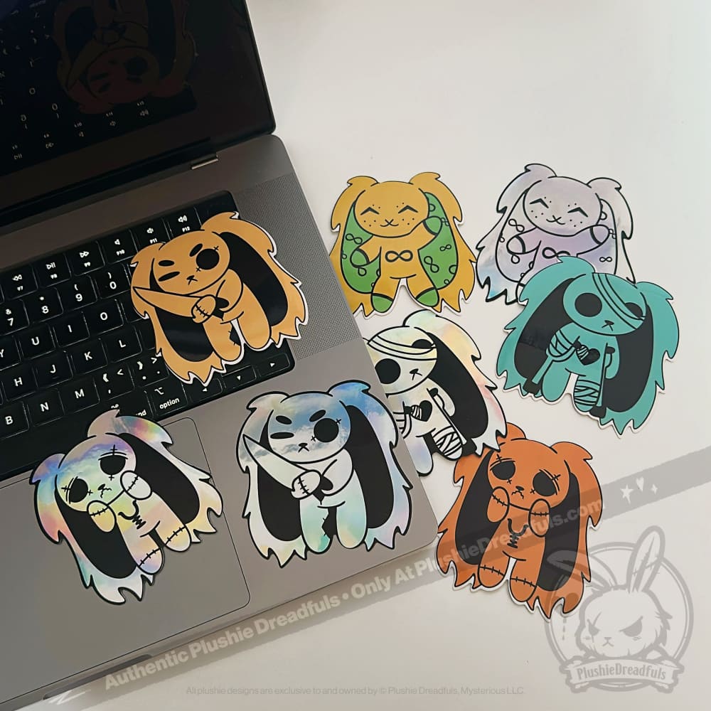 Plushie Dreadfuls Holographic Mood Stickers sticker