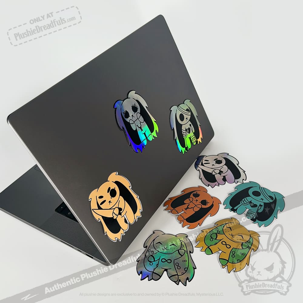 Plushie Dreadfuls Holographic Mood Stickers sticker