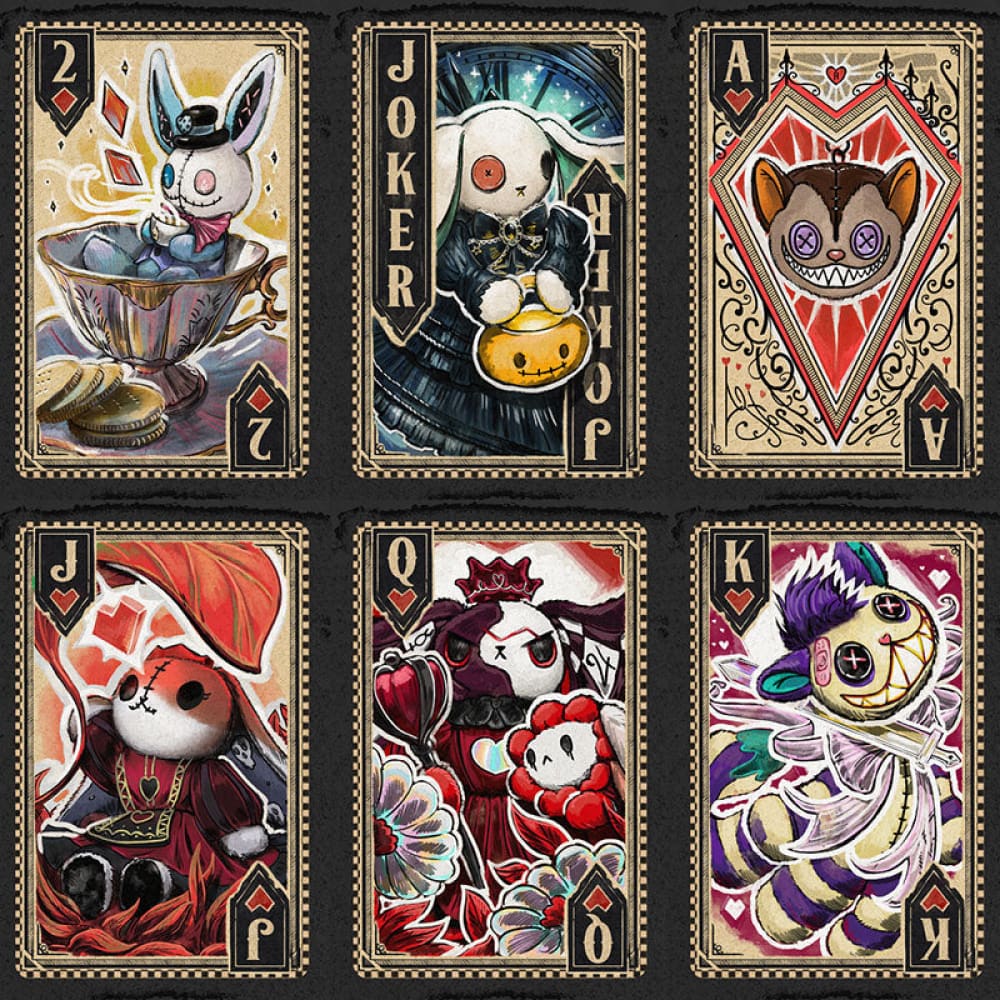 Plushie Dreadfuls - Illustrated Card Deck Wonderland Edition game