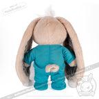 Plushie Dreadfuls - Immunocompromised Rabbit Plush Stuffed Animal Plush