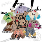 Plushie Dreadfuls - Indulge A Bun 7 Deadly Sins Plush Set Stuffed Animal Plush