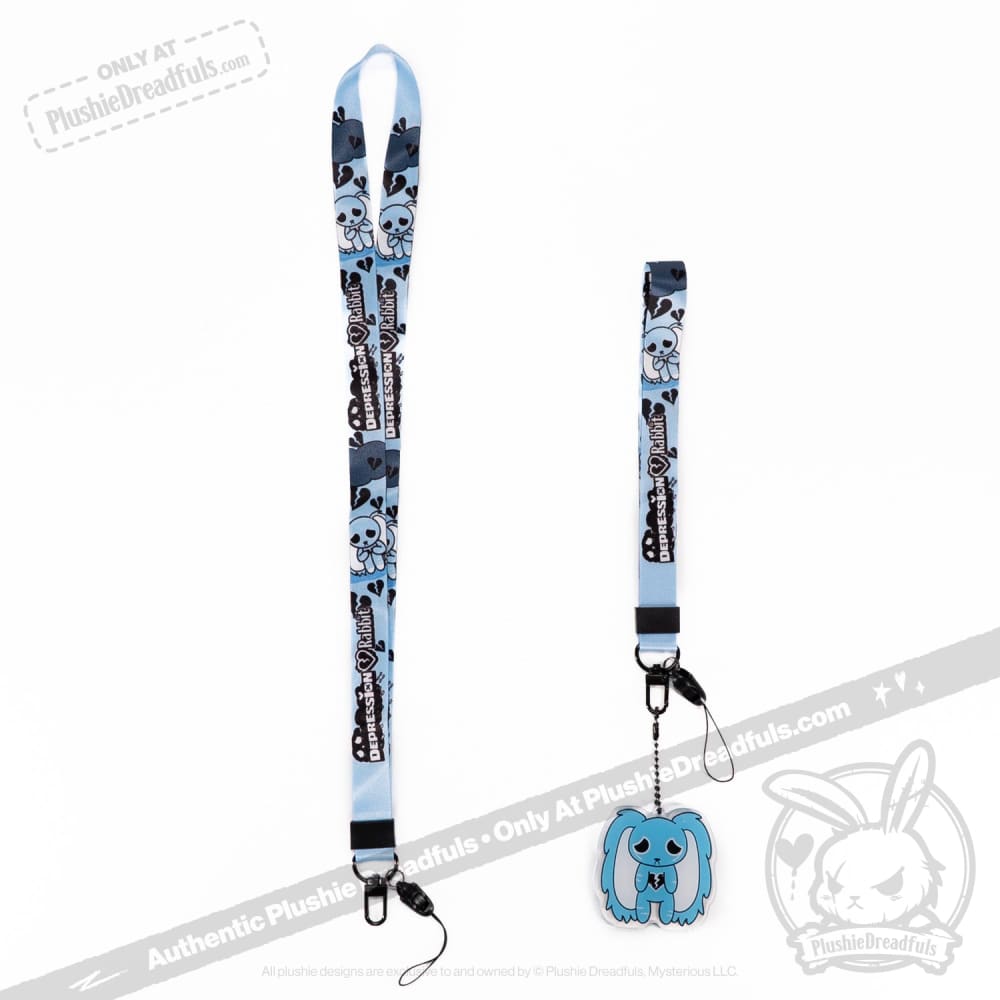 Plushie Dreadfuls Lanyard Strap Depression Keychain