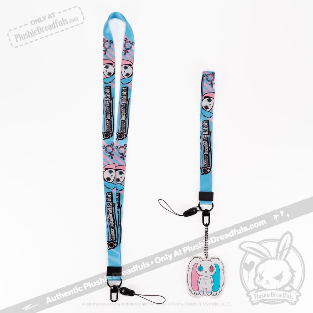 Plushie Dreadfuls Lanyard Strap Gender Dysphoria Keychain