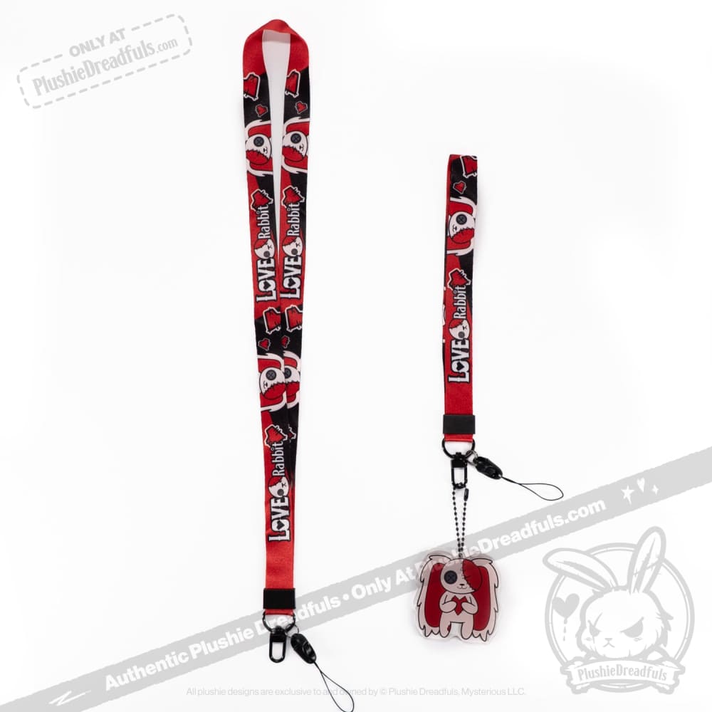 Plushie Dreadfuls Lanyard Strap Love Keychain