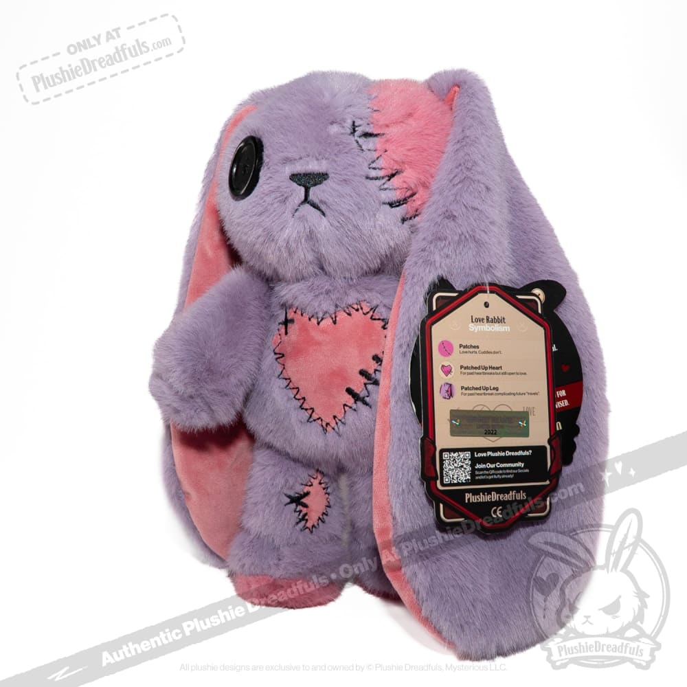 Plushie Dreadfuls - Lavender Love Rabbit Limited Edition - Plush Stuffed Animal toy