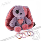 Plushie Dreadfuls - Lavender Love Rabbit Stacking Friendship Bracelet