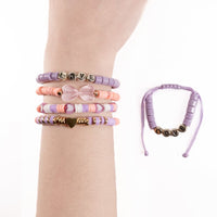 Load image into Gallery viewer, Plushie Dreadfuls - Lavender Love Rabbit Stacking Friendship Bracelet
