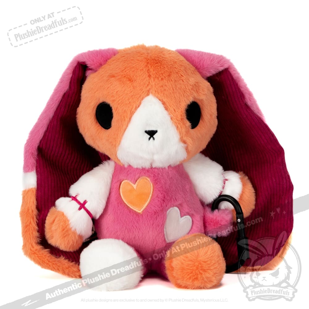 Plushie Dreadfuls - Lesbian Bunny Carabiner Edition- Plush Stuffed Animal Plush