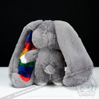 Load image into Gallery viewer, Plushie Dreadfuls - LGBTQIA Bunny - Plush Stuffed Animal - Mysterious
