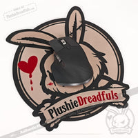 Load image into Gallery viewer, Plushie Dreadfuls - Logo Mouse Pad Mouse Pad
