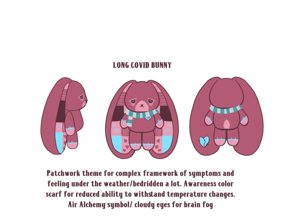 Plushie Dreadfuls - Long COVID - Plush Stuffed Animal toy