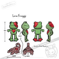 Load image into Gallery viewer, Plushie Dreadfuls -  Love Frog - Mysterious
