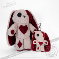 Load image into Gallery viewer, Plushie Dreadfuls - Love Rabbit Plush Keychain Accessory Keychain
