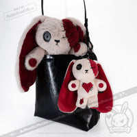 Load image into Gallery viewer, Plushie Dreadfuls - Love Rabbit Plush Keychain Accessory Keychain
