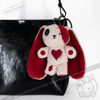 Load image into Gallery viewer, Plushie Dreadfuls - Love Rabbit Plush Keychain Accessory Keychain
