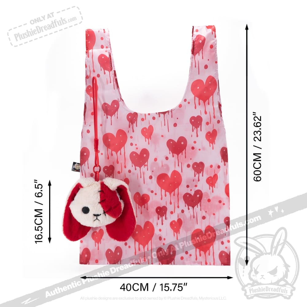 Plushie Dreadfuls - Love Rabbit Reusable Shopping Bag Accessory Shopping Bag