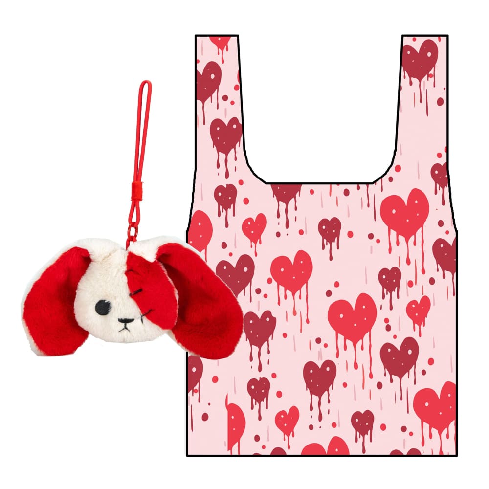 Plushie Dreadfuls - Love Rabbit Reusable Shopping Bag Accessory - Mysterious