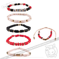Load image into Gallery viewer, Plushie Dreadfuls - Love Rabbit Stacking Bracelet

