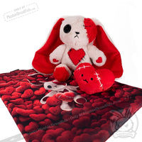 Load image into Gallery viewer, Plushie Dreadfuls - Love Rabbit Valentine’s Limited Edition Plush Stuffed Animal Toy
