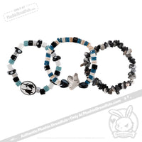 Load image into Gallery viewer, Plushie Dreadfuls - Magpie Stacking Friendship Bracelet
