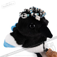 Load image into Gallery viewer, Plushie Dreadfuls - Magpie Stacking Friendship Bracelet
