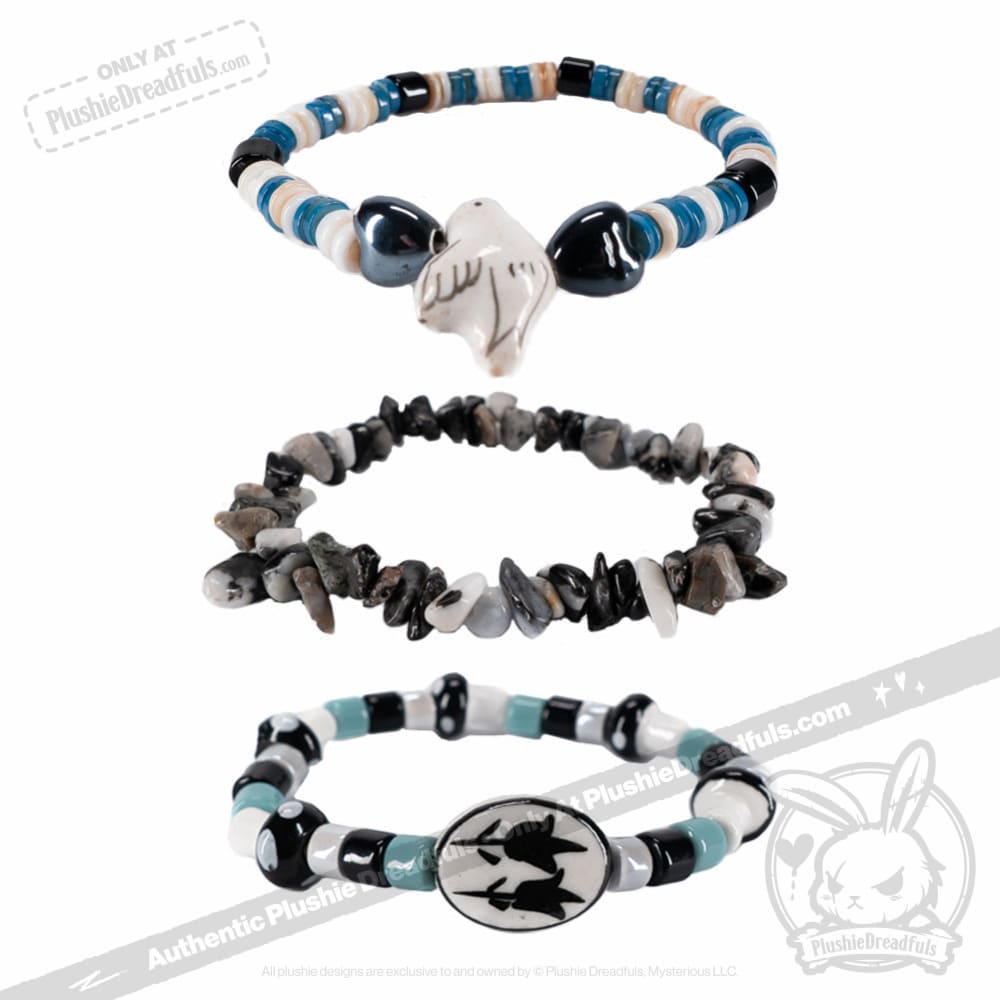 Plushie Dreadfuls - Magpie Stacking Friendship Bracelet