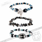 Plushie Dreadfuls - Magpie Stacking Friendship Bracelet