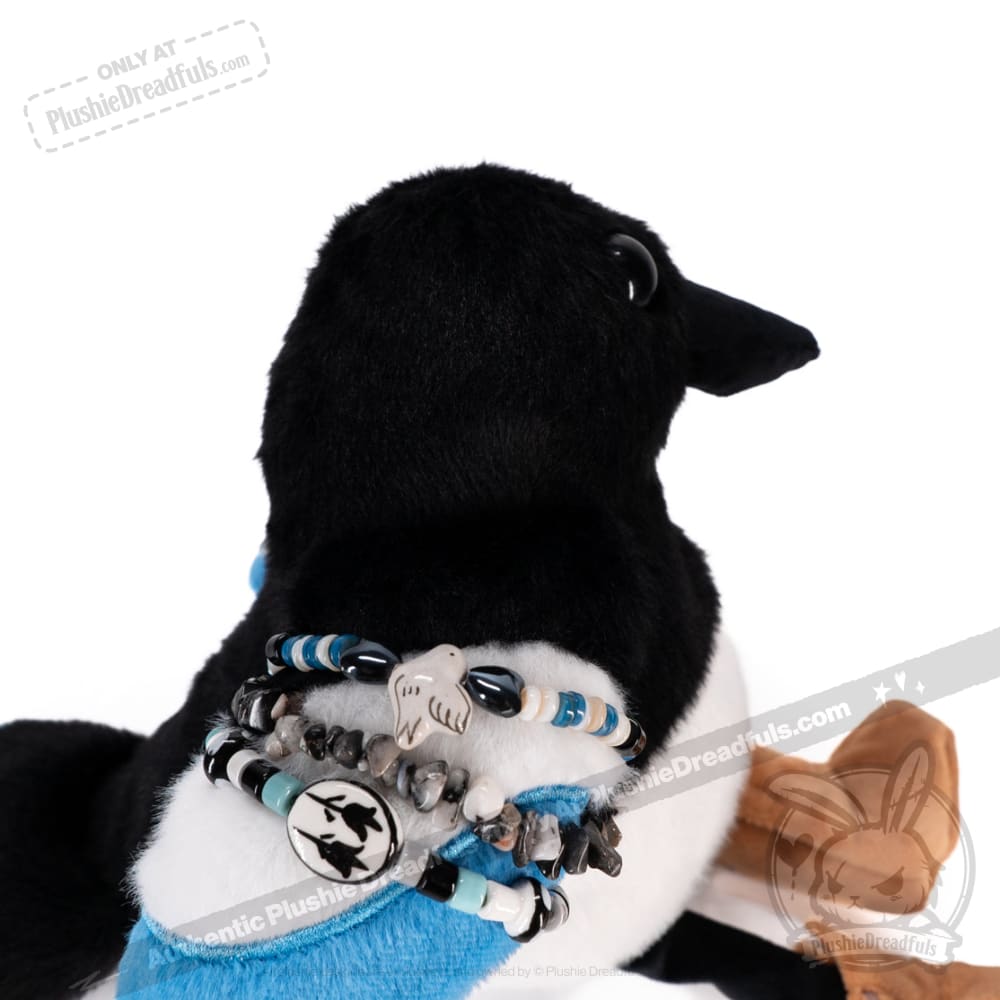Plushie Dreadfuls - Magpie Stacking Friendship Bracelet