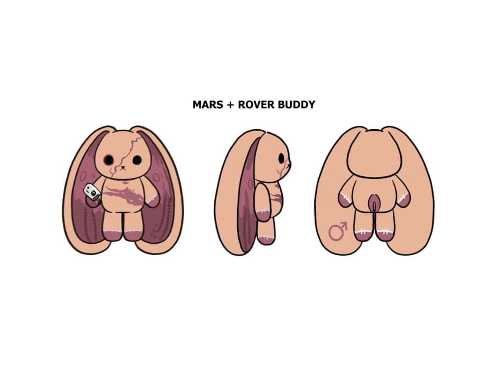 Plushie Dreadfuls - Mars Bunny - Plush Stuffed Animal toy