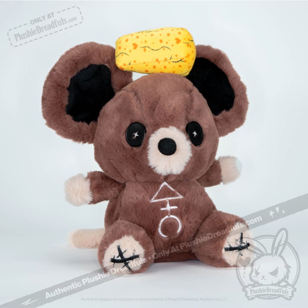 Plushie Dreadfuls - Megalophobia Mouse - Plush Stuffed Animal - Mysterious