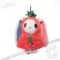 Load image into Gallery viewer, Plushie Dreadfuls Mini Plush Strawberry Cloak accessory
