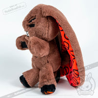 Load image into Gallery viewer, Plushie Dreadfuls - Misophonia Rabbit - Plush Stuffed Animal - Mysterious
