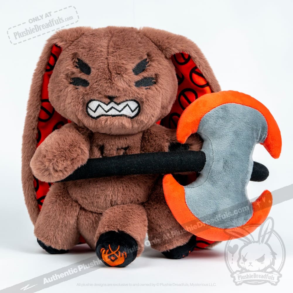 Plushie Dreadfuls - Misophonia Rabbit - Plush Stuffed Animal - Mysterious