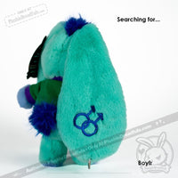 Load image into Gallery viewer, Plushie Dreadfuls - Mlm Gay Bunny Plush Stuffed Animal Plush
