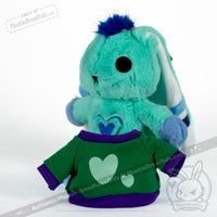 Load image into Gallery viewer, Plushie Dreadfuls - Mlm Gay Bunny Plush Stuffed Animal Plush
