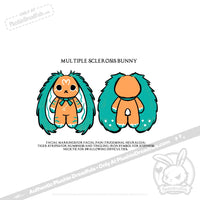 Load image into Gallery viewer, Plushie Dreadfuls - Multiple Sclerosis Rabbit - Plush Stuffed Animal - Mysterious
