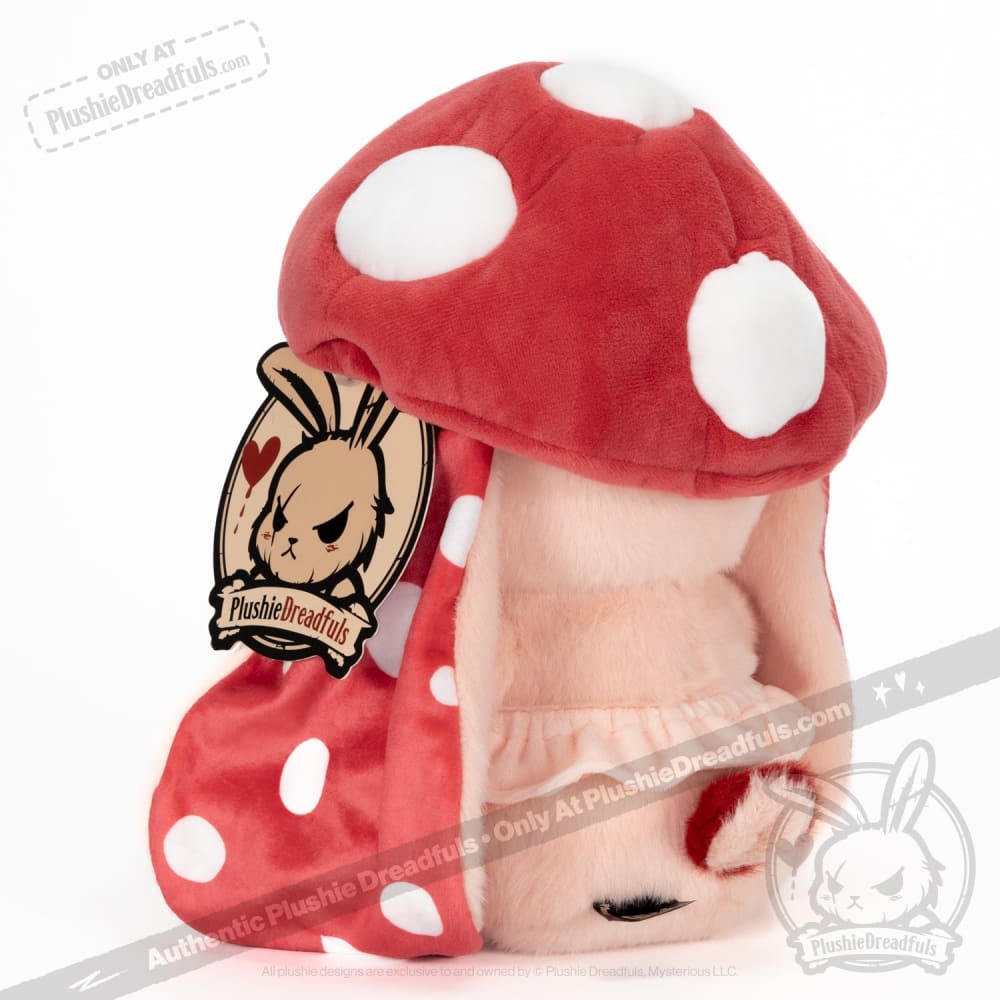 Plushie Dreadfuls - Mushroom Rabbit Fly Agaric Plush Stuffed Animal Toy