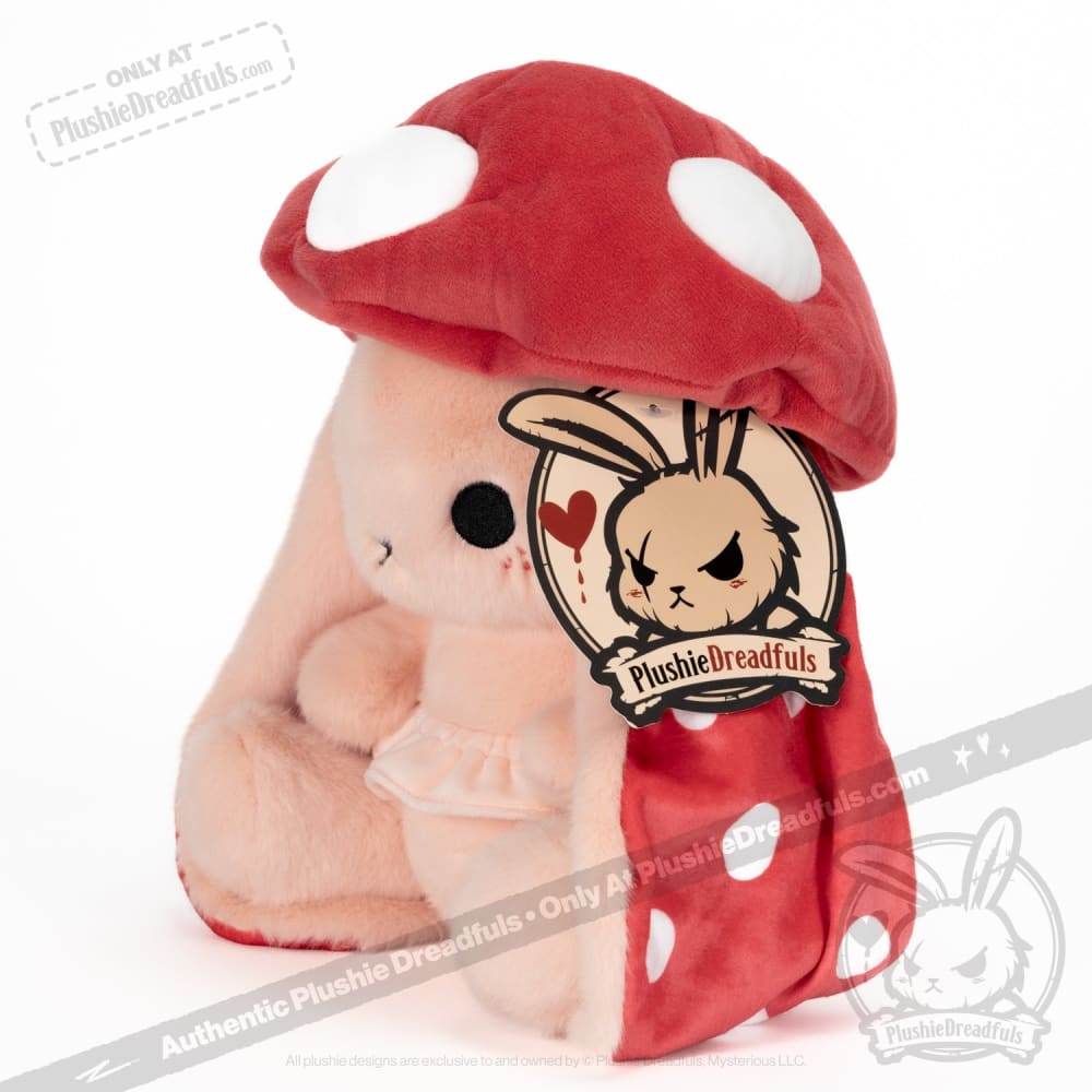 Plushie Dreadfuls - Mushroom Rabbit Fly Agaric Plush Stuffed Animal Toy