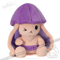 Load image into Gallery viewer, Plushie Dreadfuls - Mushroom Rabbit Lilac Bonnet Plush Stuffed Animal Toy
