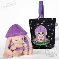 Load image into Gallery viewer, Plushie Dreadfuls - Mushroom Rabbit Lilac Bonnet Plush Stuffed Animal Toy
