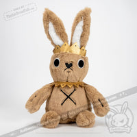 Load image into Gallery viewer, Plushie Dreadfuls - Narcissistic Personality Disorder Rabbit - Plush Stuffed Animal - Mysterious
