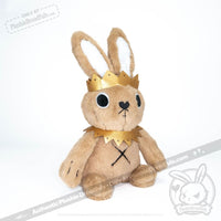 Load image into Gallery viewer, Plushie Dreadfuls - Narcissistic Personality Disorder Rabbit - Plush Stuffed Animal - Mysterious
