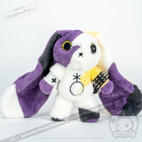 Load image into Gallery viewer, Plushie Dreadfuls -Non Binary Rabbit - Plush Stuffed Animal - Mysterious

